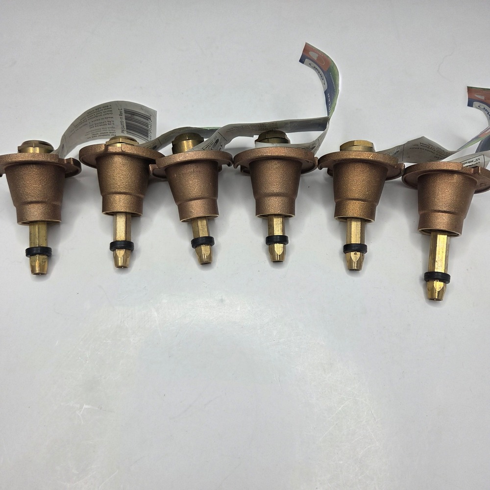 Orbit Pop-Up Sprinkler Nozzle 1-3/4" Brass Head Lot of 6 Full Half Quarter